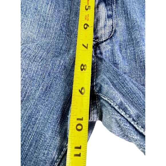 Miley Cyrus Thrashed Distressed Blue Jeans Almost Trashed Womens Size 14 - Picture 9 of 11
